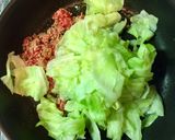 キャベツとひき肉のピリ辛炒め作り方5写真