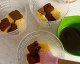 ひよこ豆のモンブラン(カステラ生地で)作り方3写真