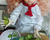リカちゃん♡梨ときゅうりのもずく酢ꕤ*.作り方7写真