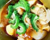 全てレンジさつま芋ゴーヤ酢鶏作り方15写真