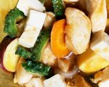 全てレンジさつま芋ゴーヤ酢鶏作り方16写真
