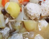 和のクリームシチュー~鶏団子入り作り方10写真