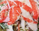 カット野菜としらすカニカマサラダ♥️作り方4写真