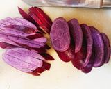 きのこと紫芋の焦がしマヨソテー作り方1写真