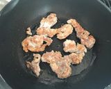 豚こま肉と小松菜のケチャップ炒め作り方2写真