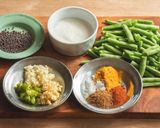 いんげんのサブジ作り方1写真