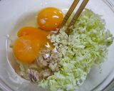 レンジで簡単！キャベツたまごサンド作り方2写真