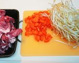 簡単なポーク野菜炒め作り方1写真