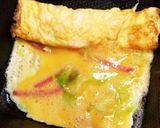 お好み焼き風　卵焼き作り方5写真