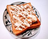 ふわふわ泡の納豆トースト作り方3写真