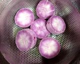紫芋とかぼちゃの芋ようかん作り方1写真