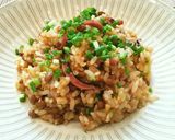 簡単♡きざみにんにくde塩辛納豆炒飯♡作り方4写真