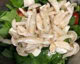 しめじとほうれん草のクリームチーズサラダ作り方4写真