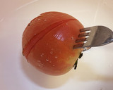 ズボラ！簡単！トマトの皮剥き　湯沸不要作り方4写真