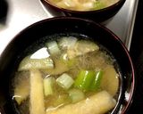 簡単♪ナスと長ネギの味噌汁♪作り方11写真