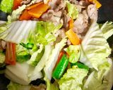パリッと焼きそばに★豚肉と野菜の餡掛けで作り方5写真
