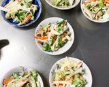 全てレンジ塩鯖のオイマヨ野菜ドーム蒸し作り方9写真