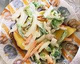 全てレンジ塩鯖のオイマヨ野菜ドーム蒸し作り方14写真