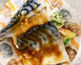 全てレンジ塩鯖のオイマヨ野菜ドーム蒸し作り方16写真