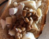 納豆とタラの醤油煮のトースト作り方2写真