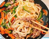 うまい！栄養満天！ゴーヤの焼うどん☆☆☆作り方5写真