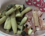 ハマる！しめじとそうめんのオムレツ✨作り方1写真