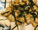 毎日の納豆●鶏むね肉の細切れ炒めと作り方2写真