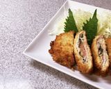 豚ロースで!ミルフィーユ明太チーズカツ作り方6写真