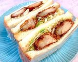 朝食に♪唐揚げでサンドイッチ作り方10写真