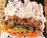 漬け込み豚肉で作る海苔巻き　運動会に作り方4写真