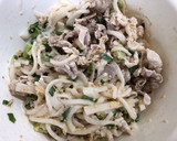 絶品☆豚肉と大根の胡麻マヨポン酢和え作り方4写真