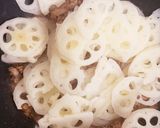 レンコンと豚ひき肉の炒り付け作り方6写真
