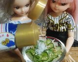 リカちゃん♡青星寮キャベツ胡瓜ごま酢和え作り方7写真