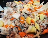 みそ味に負けない美味しさ【豚ひき塩豚汁】作り方4写真