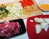 具沢山ポークチーズカレー作り方1写真
