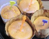 中学生と♡生クリーム入りかぼちゃケーキ作り方6写真