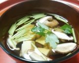 玉子豆腐のお吸い物　～椎茸の香り～作り方5写真
