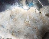 エビと鶏挽きしんじょうの素麺揚げ作り方5写真