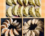 鶏ササミとエノキダケのぷっくり餃子♪作り方3写真