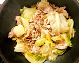 【簡単美味】豚肉とキャベツの和風煮作り方5写真