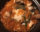 土鍋で鮭親子ご飯！作り方4写真