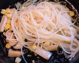 エリンギとコーンのにんにく風味のパスタ作り方5写真
