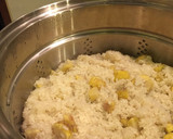 蒸し器で簡単栗おこわ　お塩だけの味付けで作り方8写真