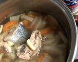 簡単！野菜たっぷりサバ缶煮込み汁作り方4写真