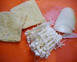 簡単！ポケット油揚げ☆すき焼き風作り方1写真