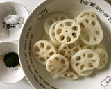れんこんの青海苔炒め作り方1写真