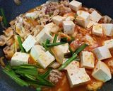 絶対美味しい！韓国風豚キムチ肉豆腐作り方4写真