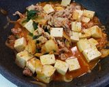 絶対美味しい！韓国風豚キムチ肉豆腐作り方5写真