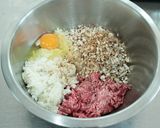 パウンド型で、キノコのミートローフ作り方3写真