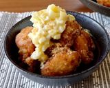 ガッツリ♪鶏の唐揚げタルタルソース添え作り方5写真